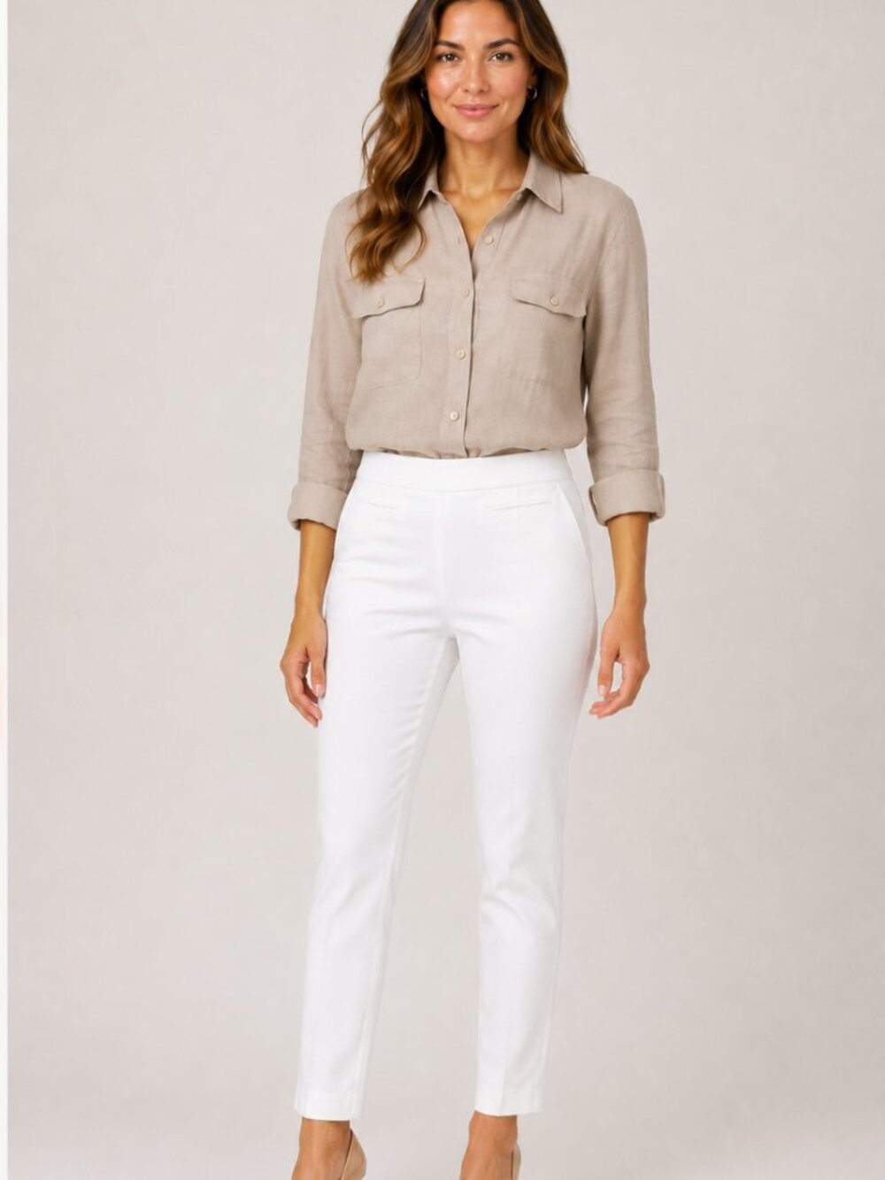 Talbots Chatham White Pants 12 Petite